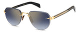 David Beckham Db 7144/S – Black (RHL1V) / 55 Sunglasses Frame