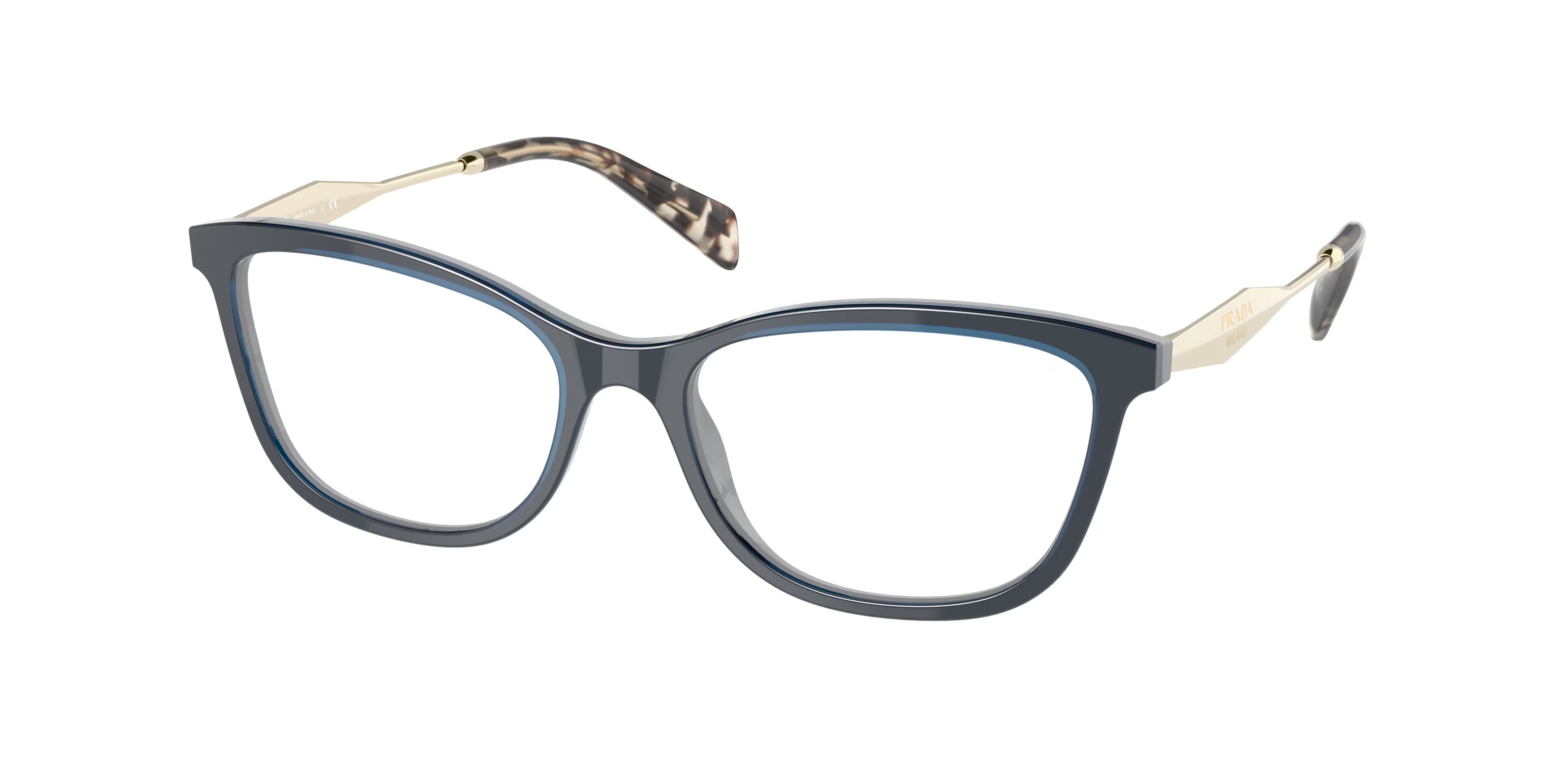 Prada Pr 02Yv – Havana (08Y1O1) / 54 Eyeglasses Frame