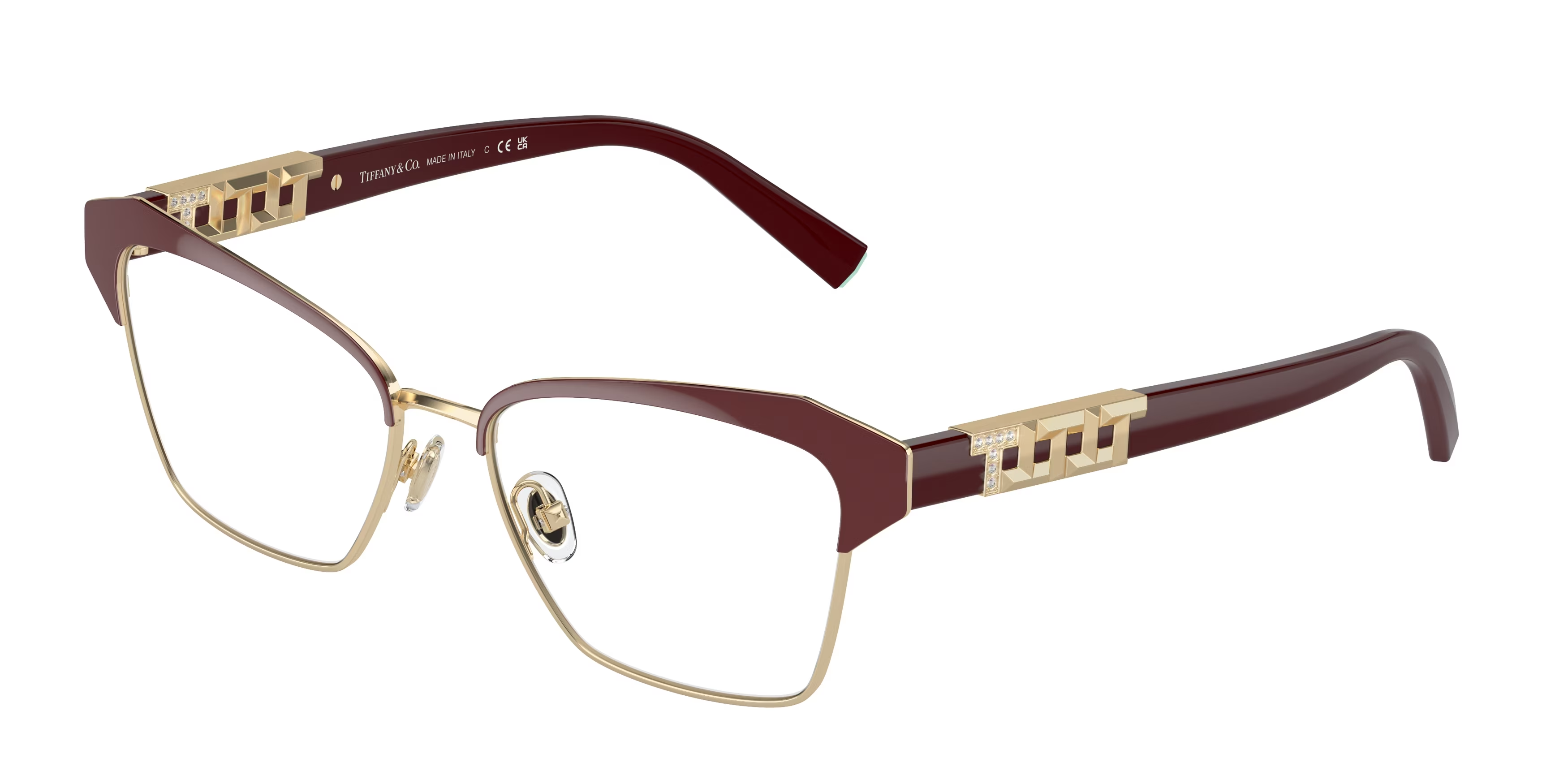 Burgundy On Pale Gold (6185)