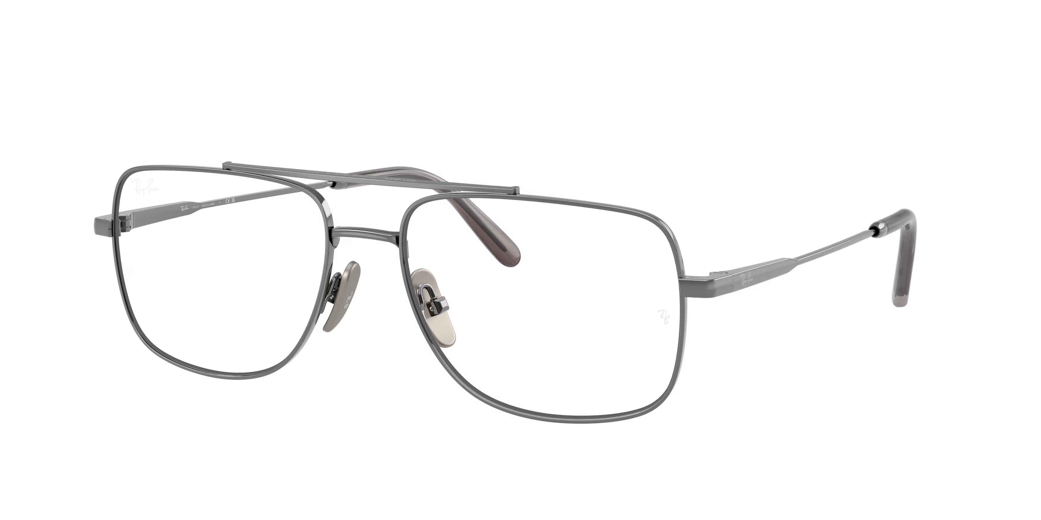 Ray-Ban Optical William Titanium – Gunmetal (1000) / 58 Eyeglasses Frame