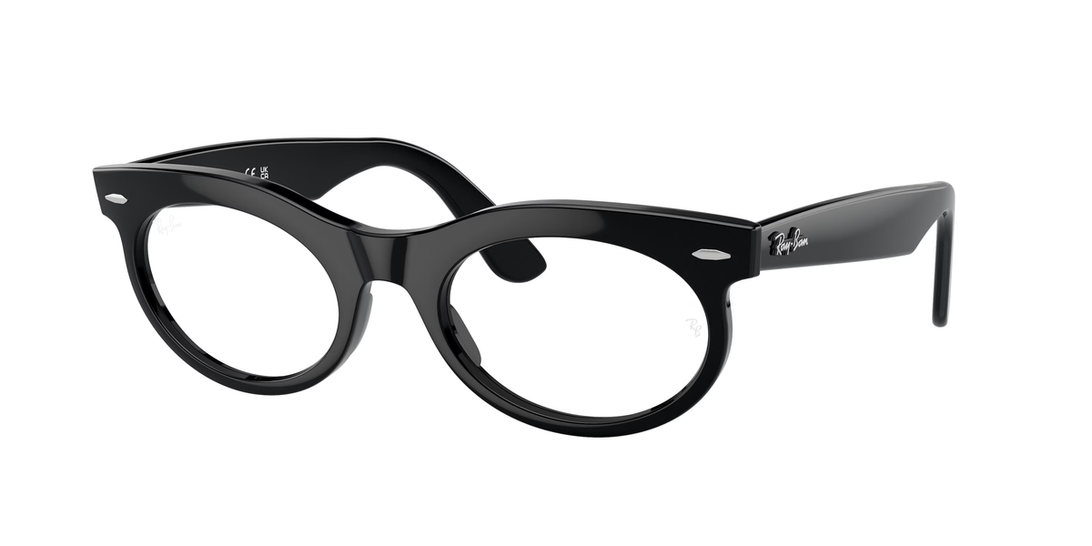 Ray-Ban Optical Wayfarer Oval – Black (2000) / 53 Eyeglasses Frame