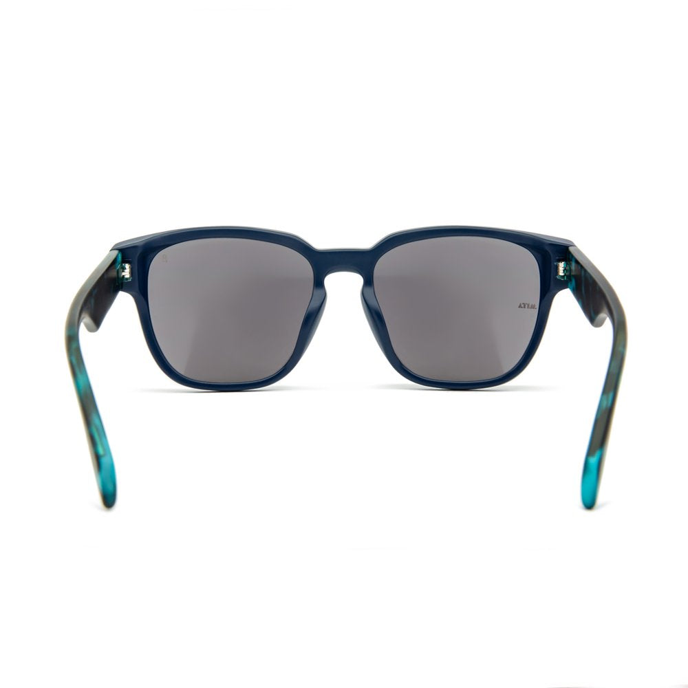 C1 Matte Dark Blue Blue Tortoise Smoke W Silver Mirror (KEYWESTC1) / 55