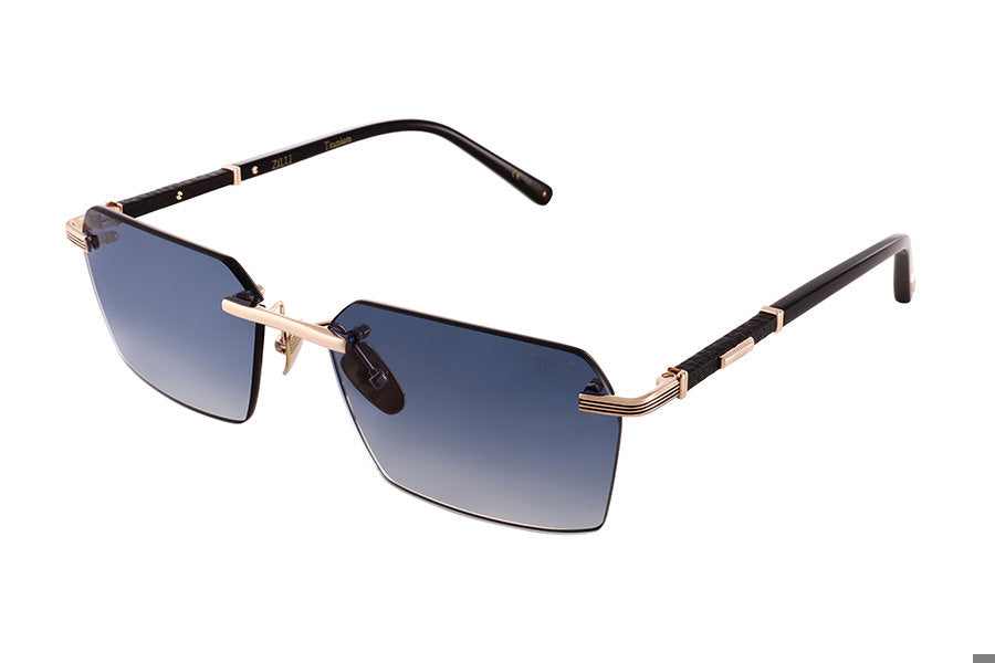 C03 Gold W Black Leather Blue Gradient (65103C03) / 58