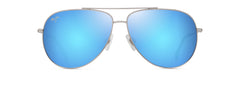 Shiny Silver with Blue & Green (B674-17B)
