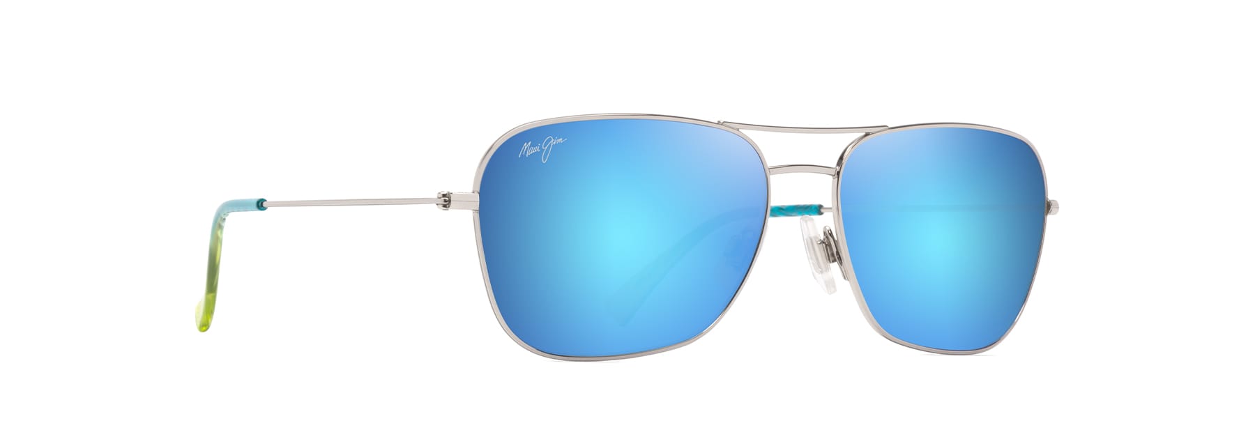 Shiny Silver with Blue & Green (B675-17B) / 58 | 1