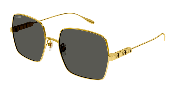 GUCCI リムレス サングラス eyewear Gucci Eyewear リムレス スクエアサングラス | ブラウン