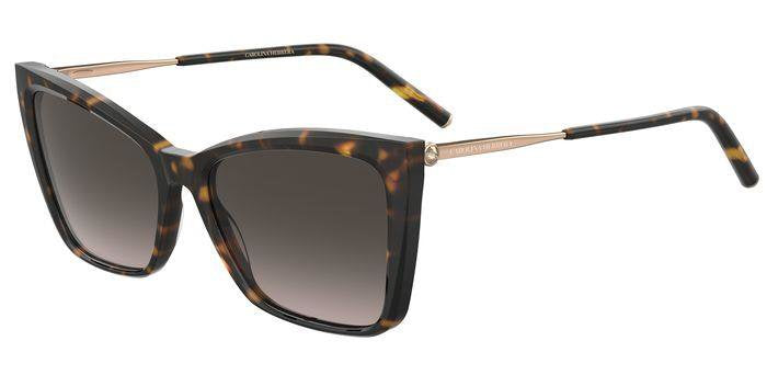 Carolina Herrera Her 0180/S – Gold (2IKHA) / 57 Sunglasses Frame