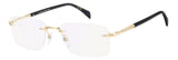 David Beckham Db 1202 – Gold (RHL2Y) / 55 Eyeglasses Frame