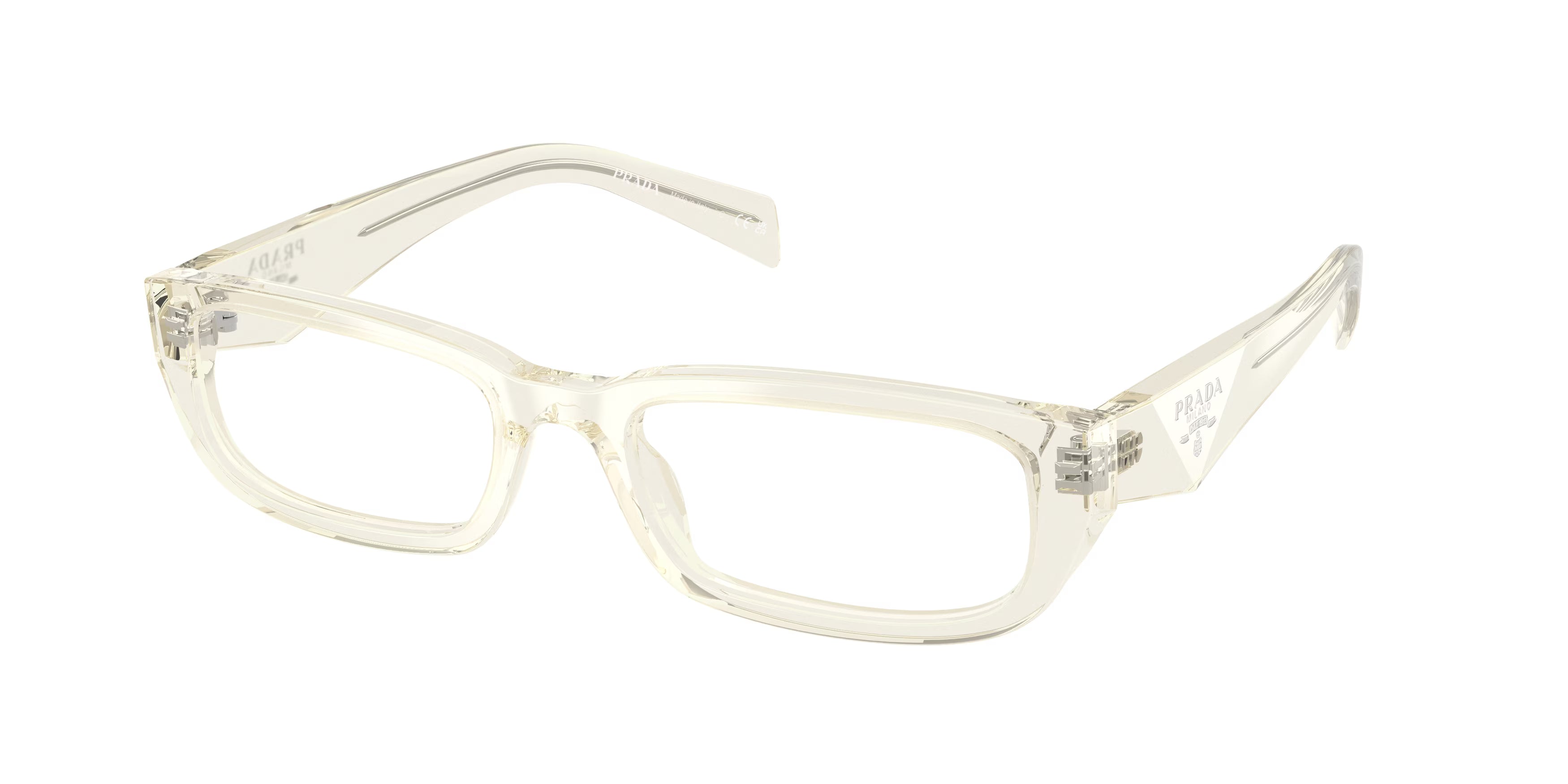 NEW Prada PR B05V Eyeglasses Frames in Transparent Pink Eyeglasses Prada PR B05V (19Q1O1) PRB05V SPRB05V Woman  main image 4