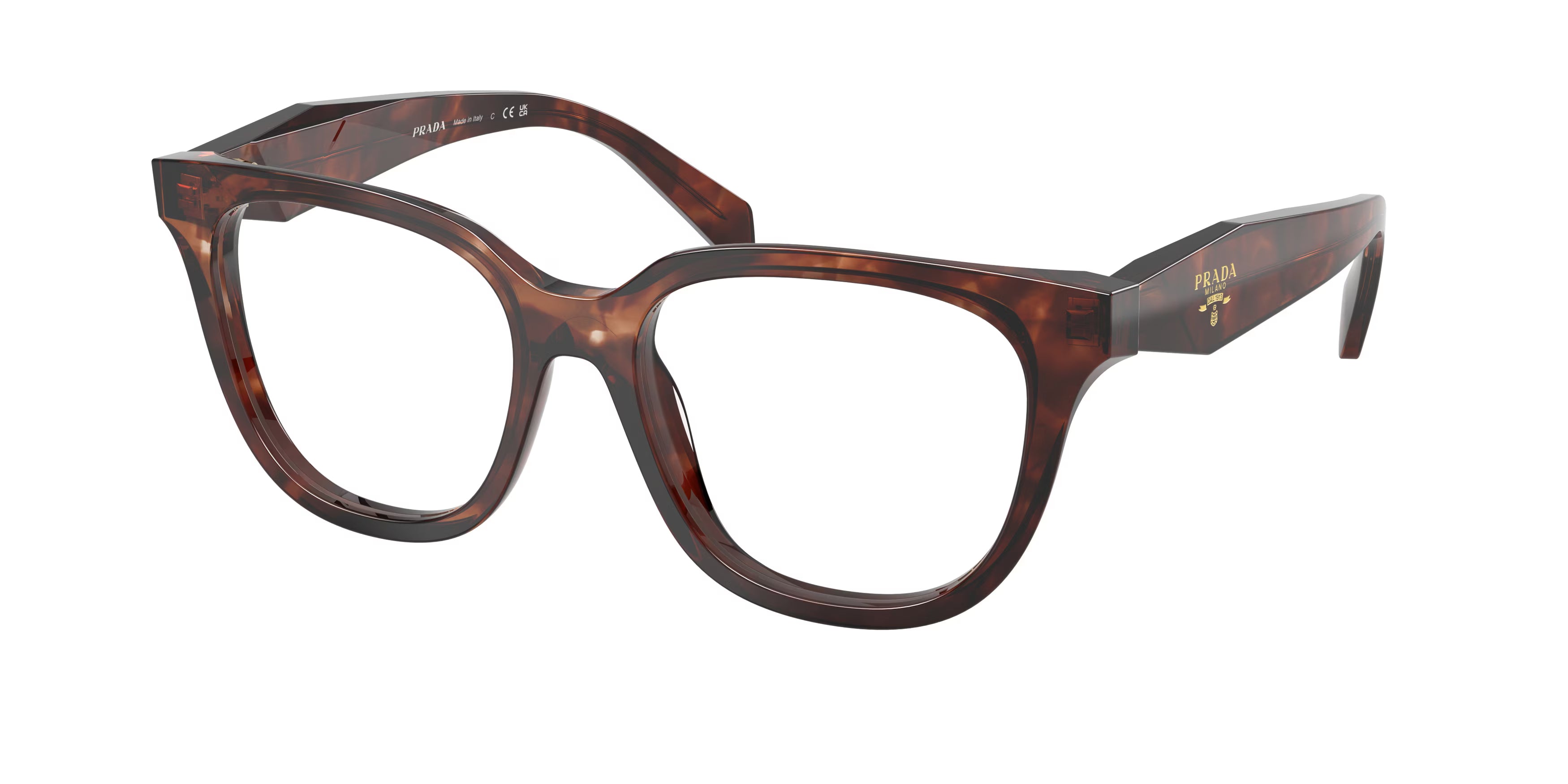 Prada Pr C11V – Havana (14P1O1) / 51 Eyeglasses Frame