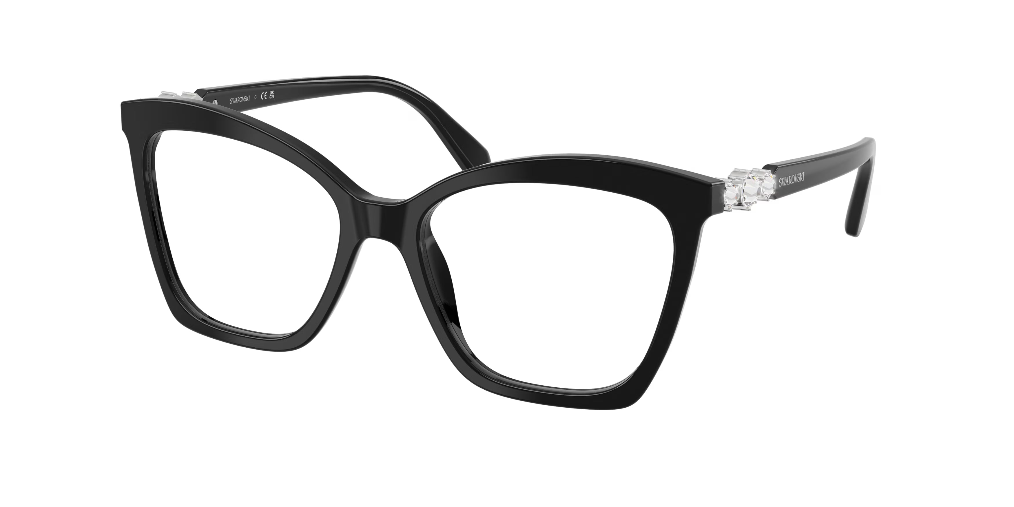 Swarovski Sk2053 – Black (1038) / 52 Eyeglasses Frame