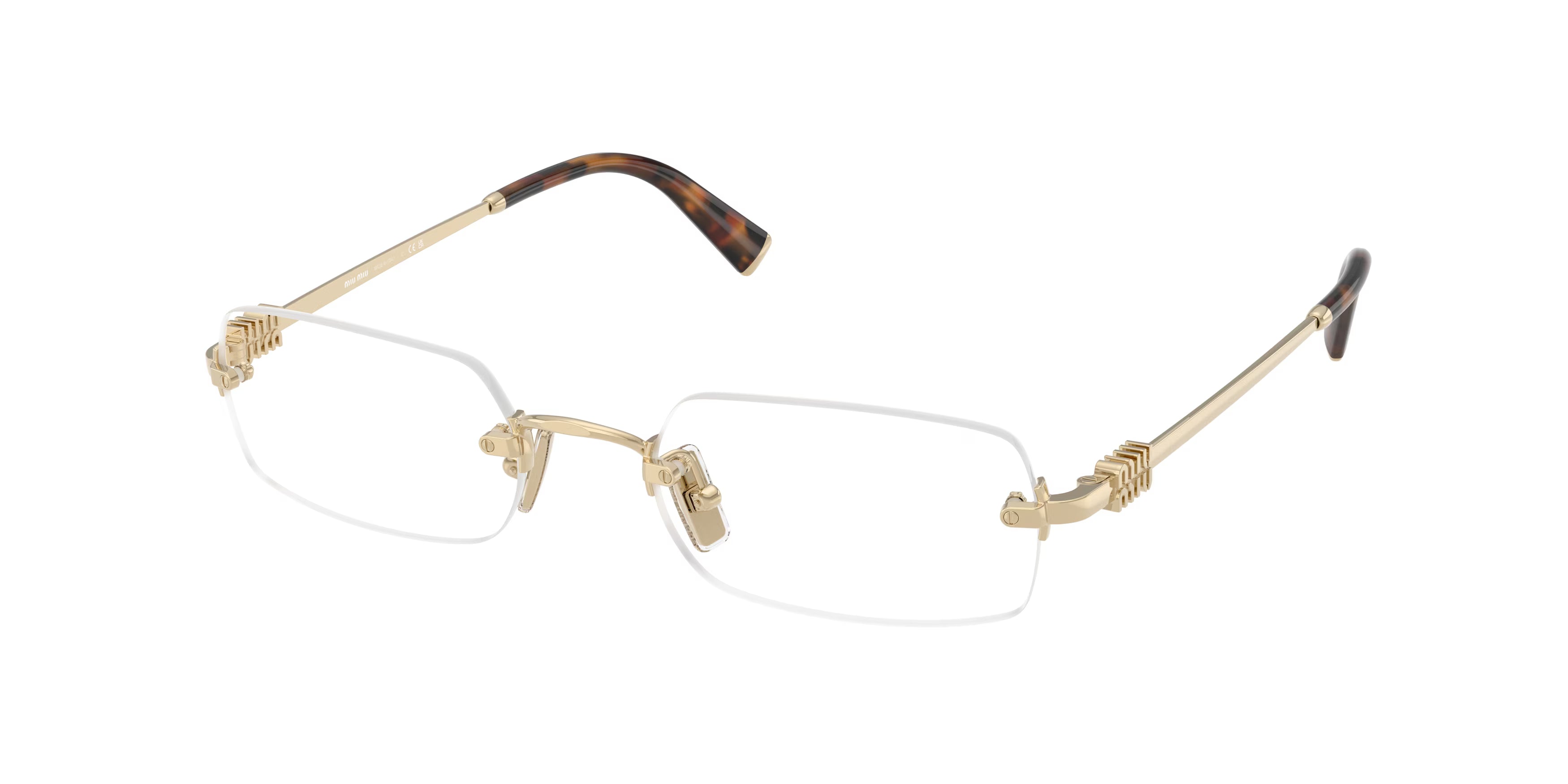 Miu Miu Mu 50Yv – Gold (ZVN1O1) / 50 Eyeglasses Frame