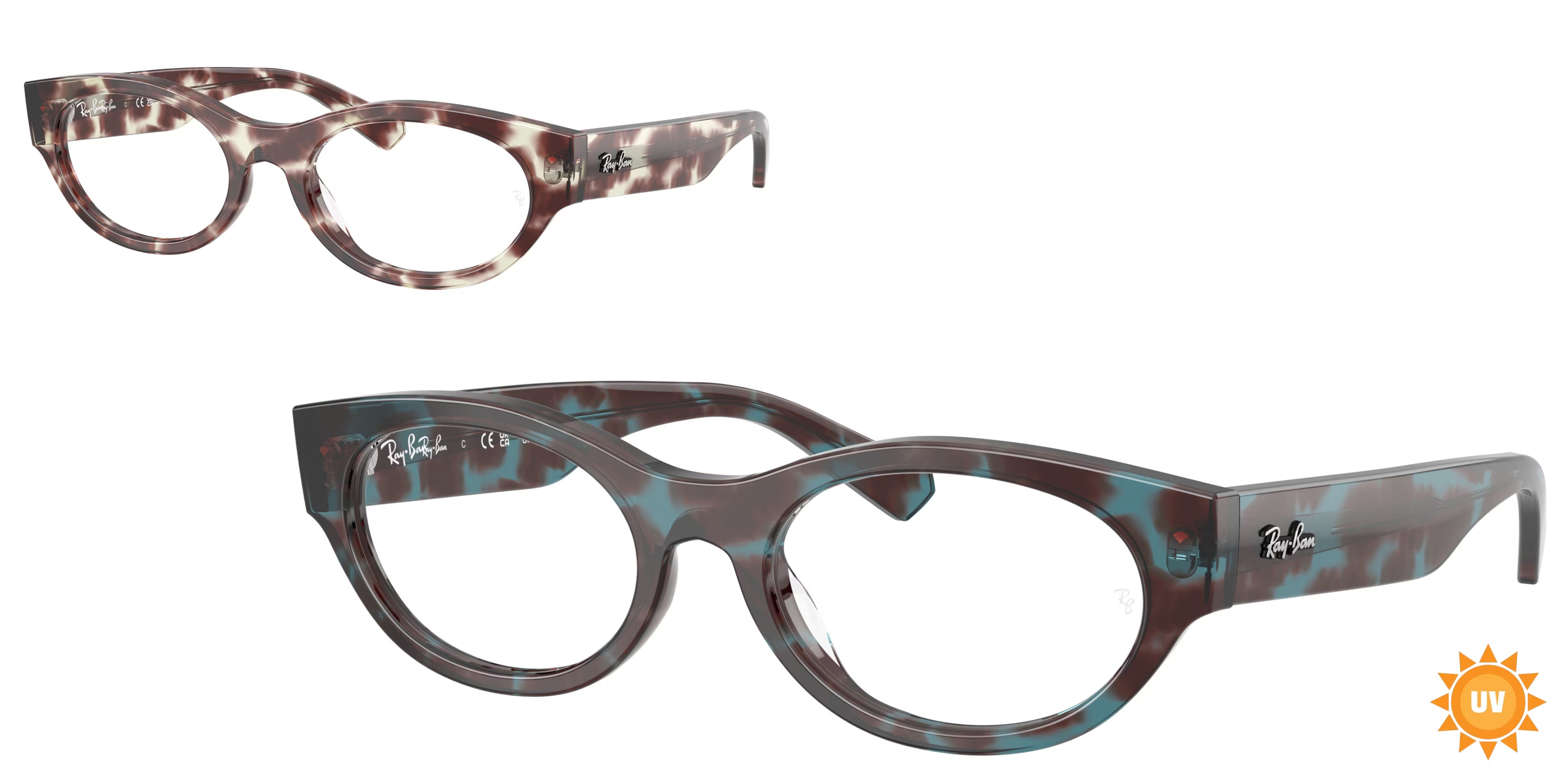Ray-Ban Optical Rx5447 – Havana (8458) / 51 Eyeglasses Frame