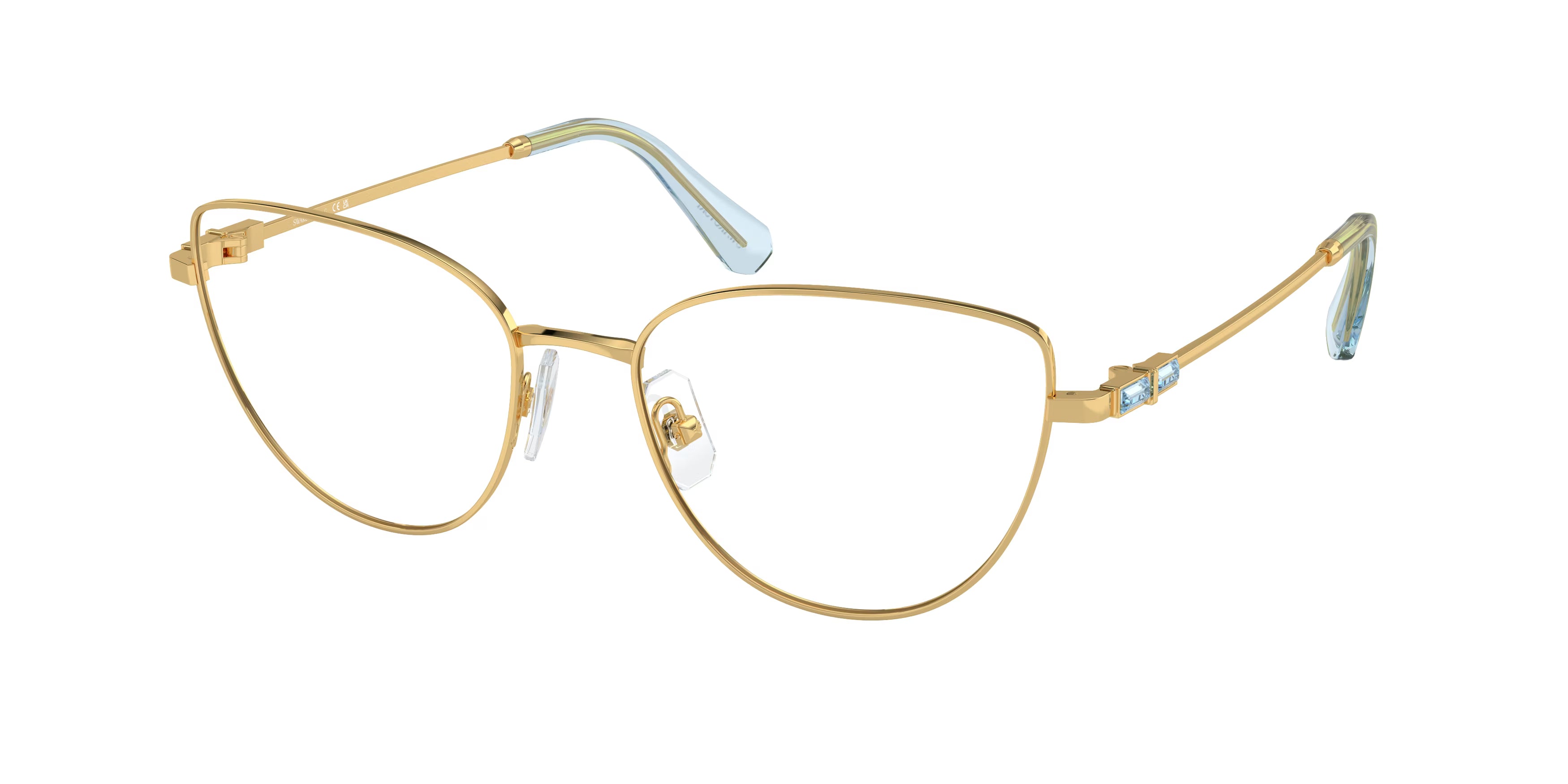 Swarovski Sk1007 – Gold (4021) / 53 Eyeglasses Frame
