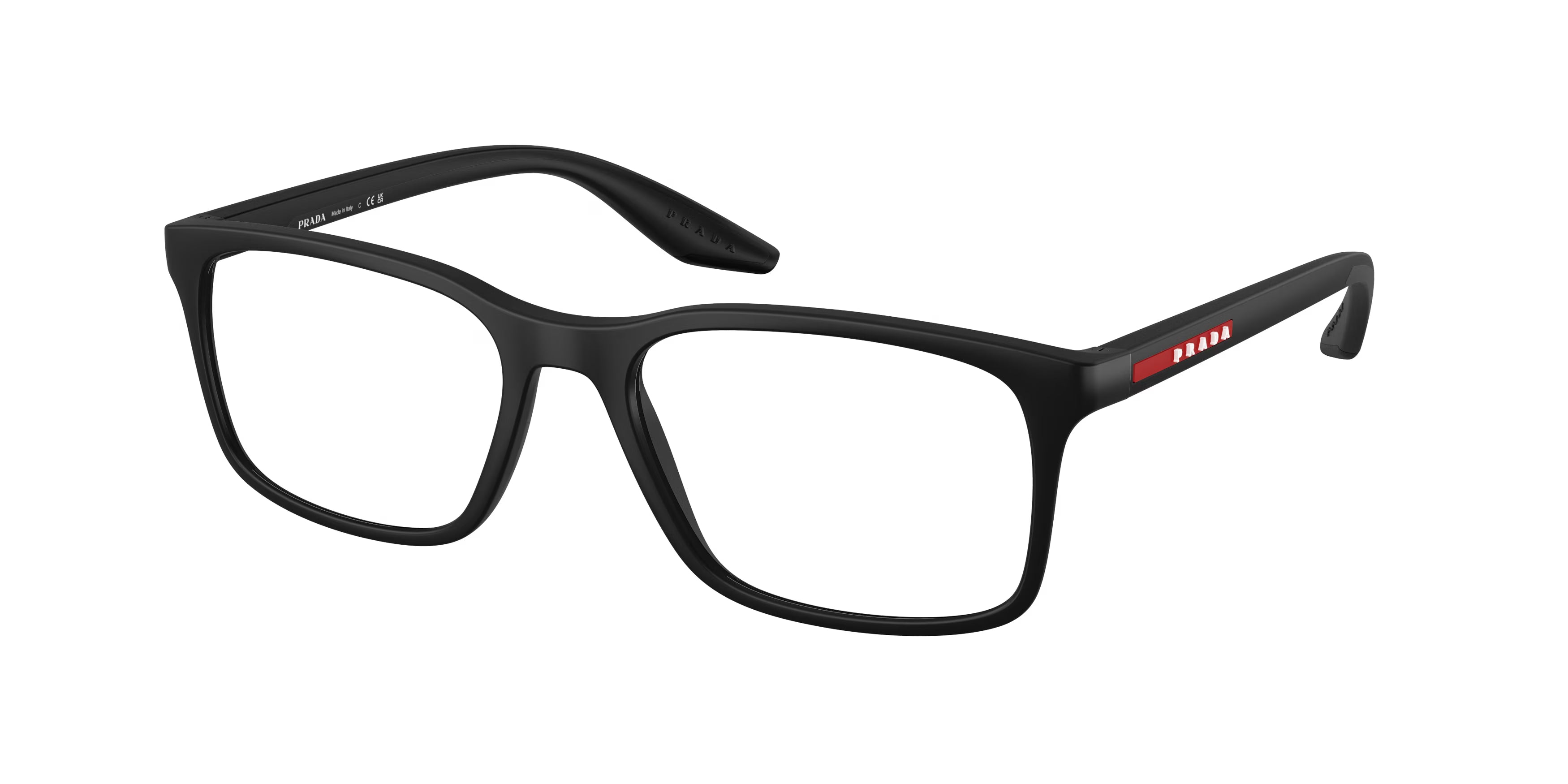 Prada Linea Rossa Ps 08Rv – Black (1BO1O1) / 52 Eyeglasses Frame
