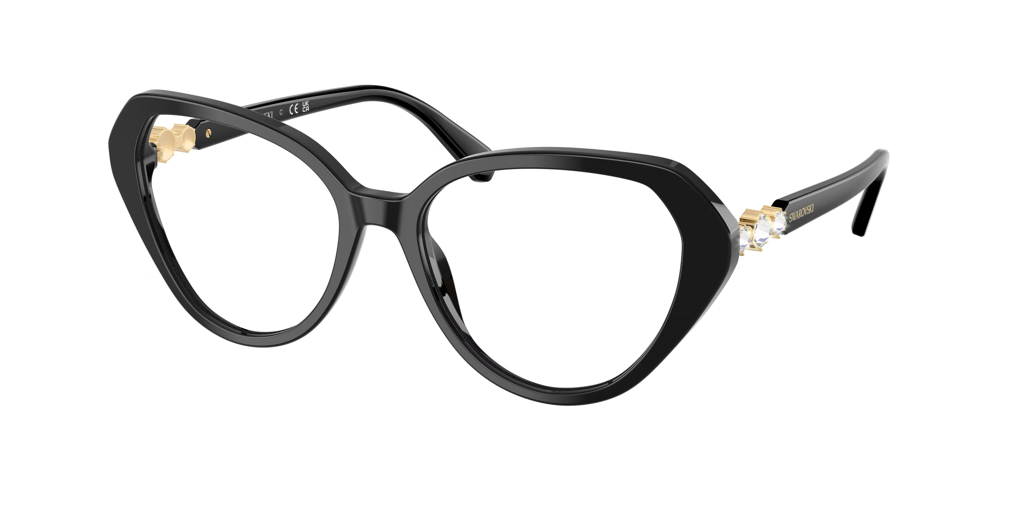 Swarovski Sk2054 – Black (1001) / 53 Eyeglasses Frame