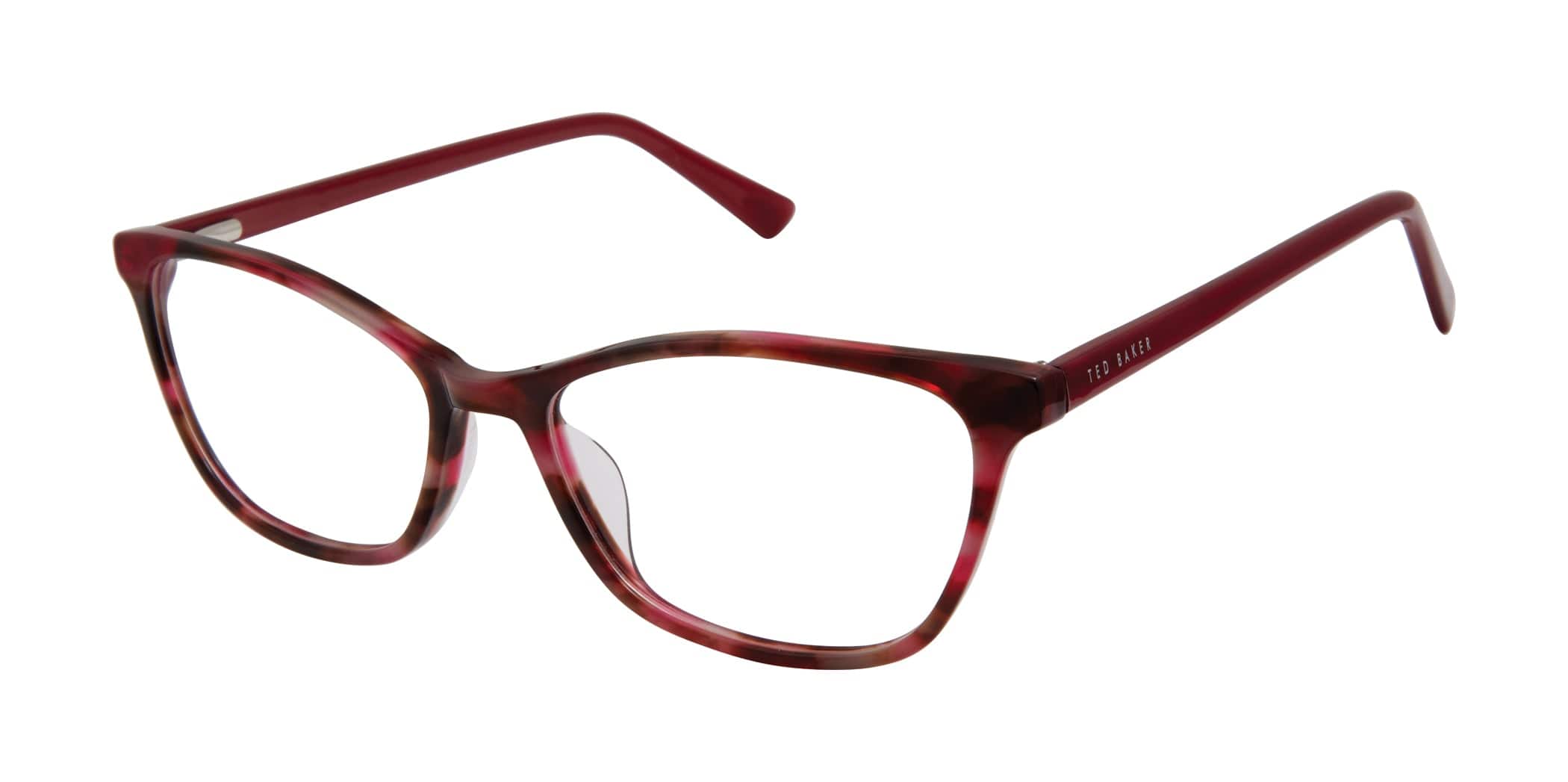 Ted Baker TPW003 Burgundy Tortoise (764724810214) | Spectacle Clinic