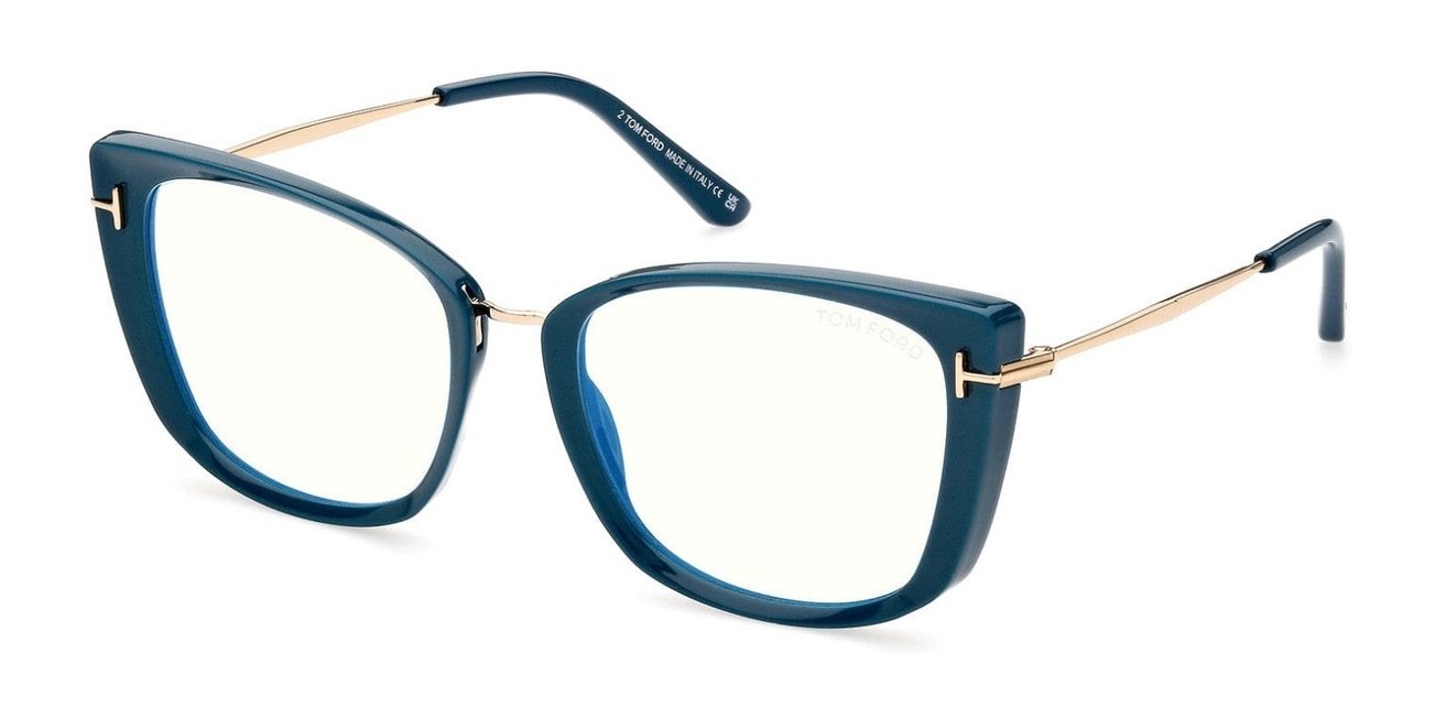  Tom Ford FT5816-B Shiny Teal (FT5816) | Spectacle Clinic