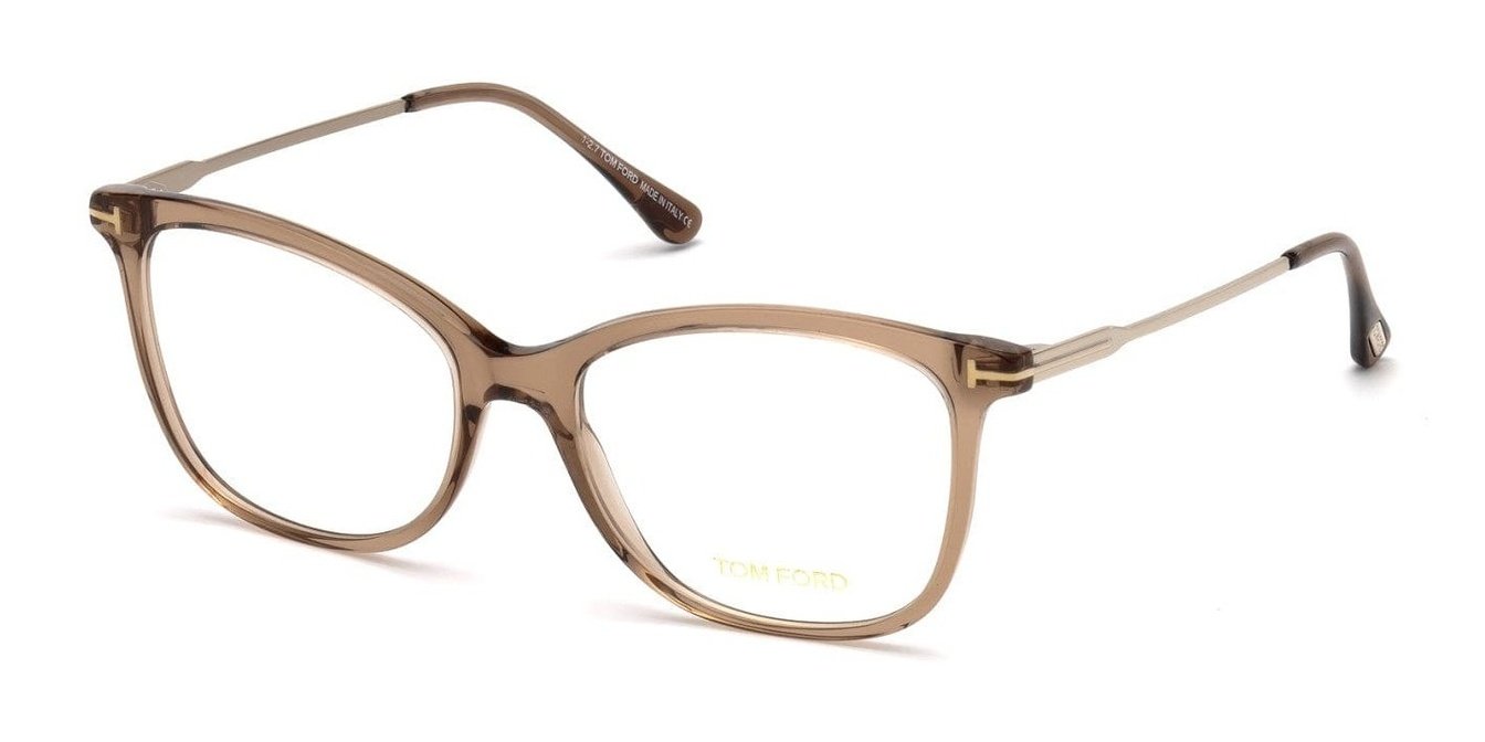 Tom Ford FT5510 Shiny Transparent Brown (FT5510) | Spectacle Clinic