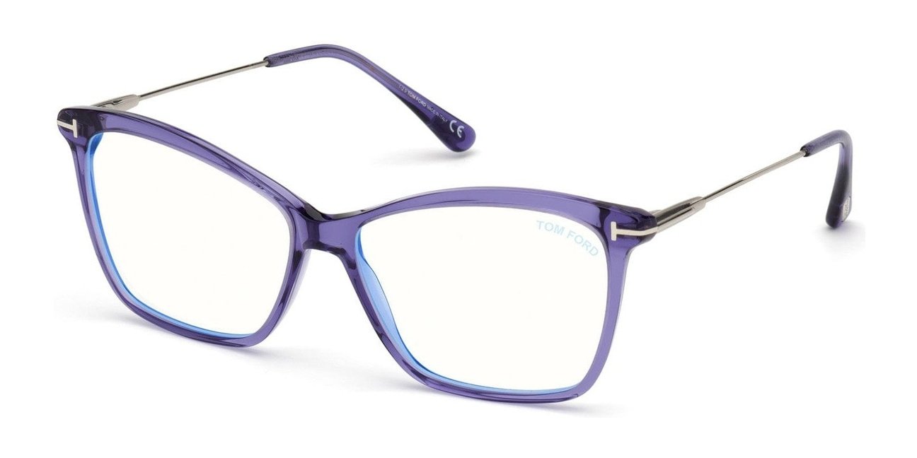 Tom Ford FT5687-B Shiny Transparent Purple (FT5687) | Spectacle Clinic