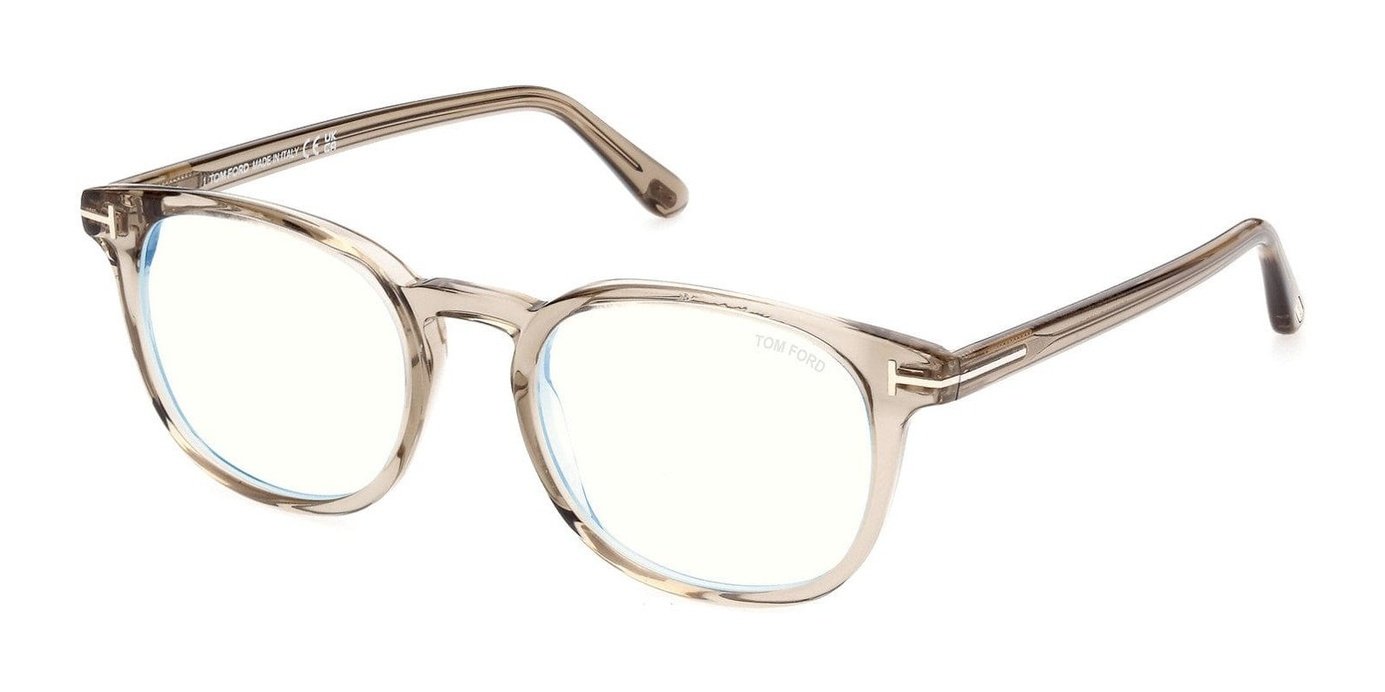  Tom Ford FT5819-B Shiny Transparent Beige (FT5819) | Spectacle Clinic