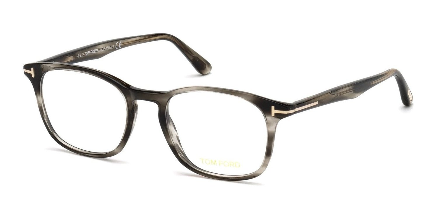  Tom Ford FT5505 Shiny Striped Black (FT5505) | Spectacle Clinic