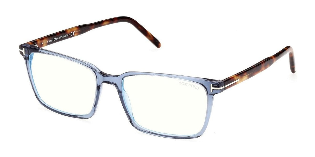 Tom Ford FT5802-B Shiny Tranparent Blue (FT5802) | Spectacle Clinic