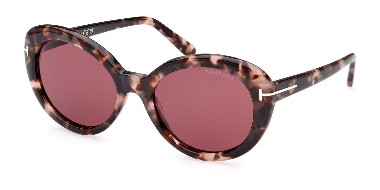 Tom Ford FT1009 Lily-02 Shiny Pink Havana (FT1009 Lily) | Spectacle Clinic