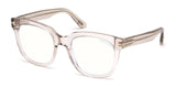 Tom Ford FT5537-B Shiny Transparent Light Pink (FT5537) | Spectacle Clinic